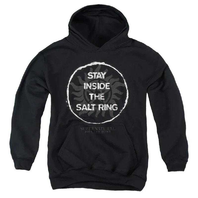 Savings Bonanza Supernatural Kids Hoodie Salt Ring Black Hoody