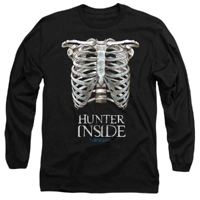 Last Chance Supernatural Long Sleeve T-Shirt Hunter Inside Black Tee