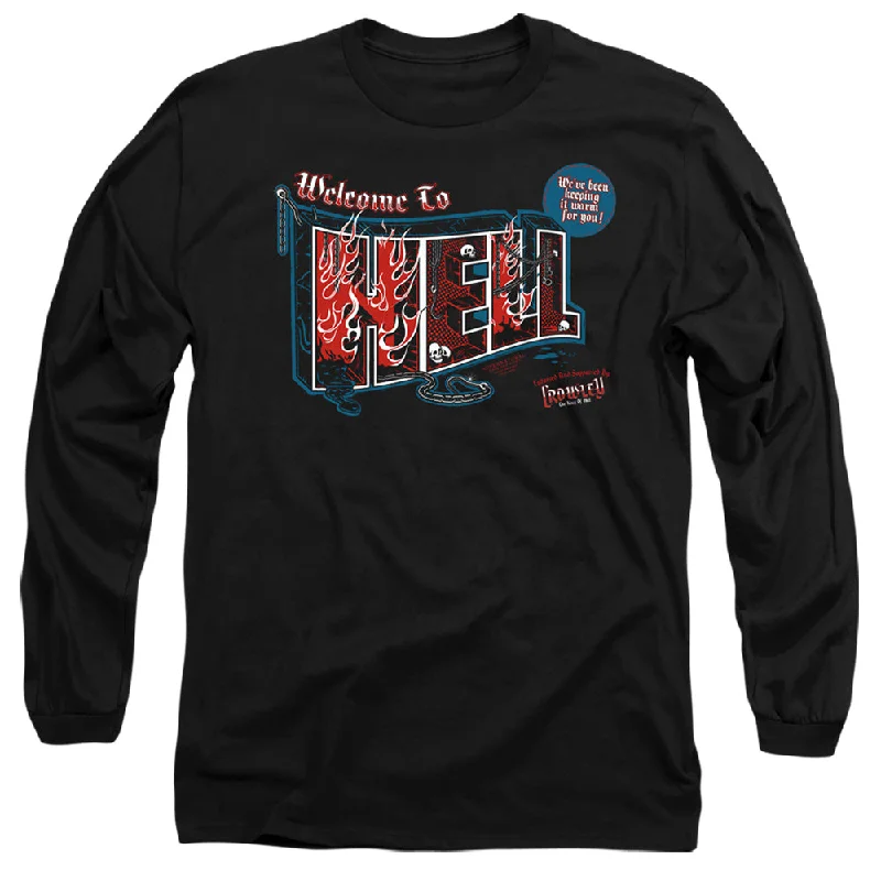 Best Bargains Supernatural Long Sleeve T-Shirt Welcome to Hell Black Tee