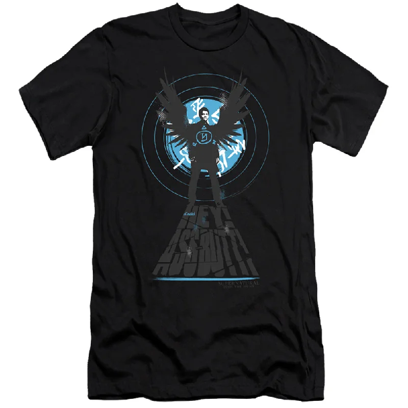 Special Offer Supernatural Premium Canvas T-Shirt Hey Assbutt Black Tee