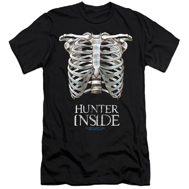 Hot Deal Supernatural Premium Canvas T-Shirt Hunter Inside Black Tee
