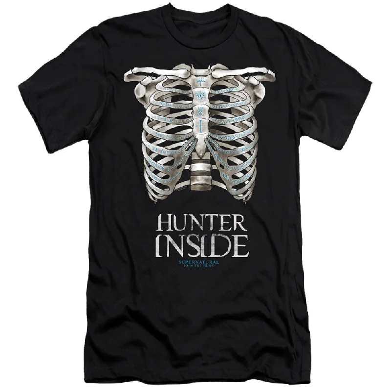 While Supplies Last Supernatural Slim Fit T-Shirt Hunter Inside Black Tee