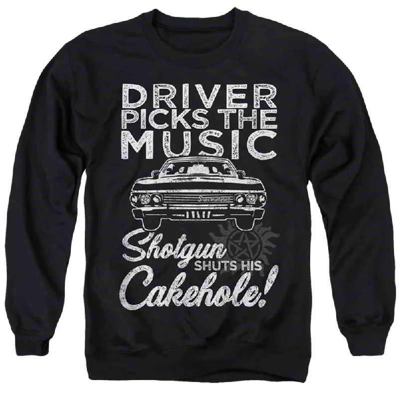 Markdowns Supernatural Sweatshirt Driver Picks The Music Black Pullover