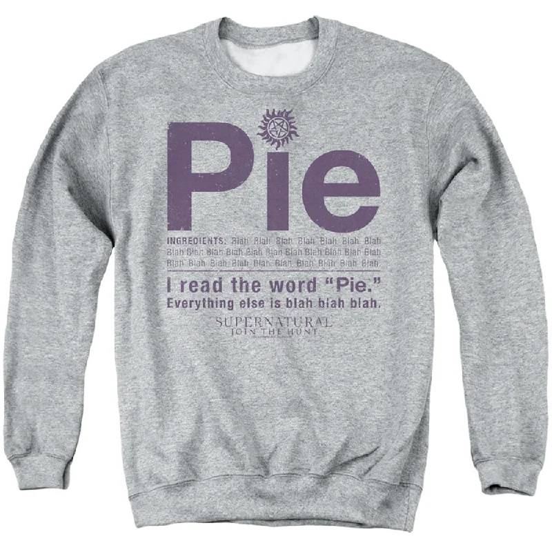 Price Reduction Supernatural Sweatshirt Pie Scene Athletic Heather Pullover