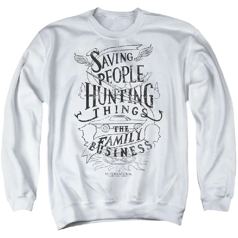 Special Price Supernatural Sweatshirt Saving People Hunting Things White Pullover