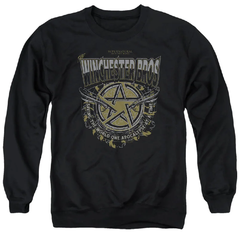 Lowest Price Supernatural Sweatshirt Winchester Bros Black Pullover