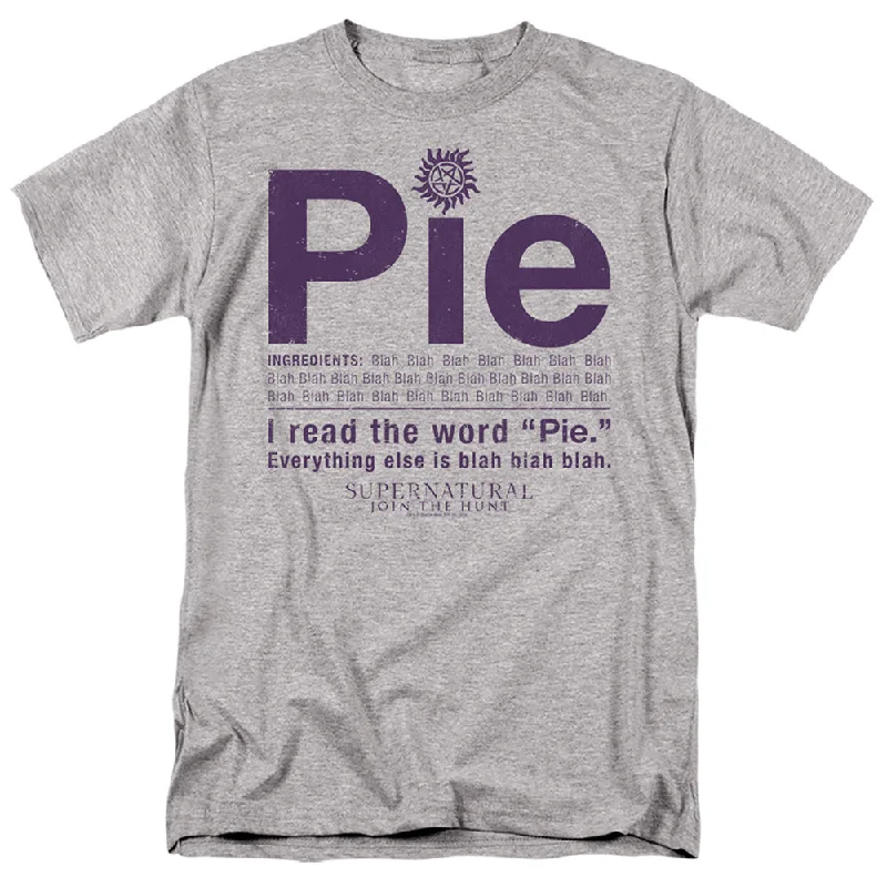 Overstock Supernatural T-Shirt Pie Scene Athletic Heather Tee