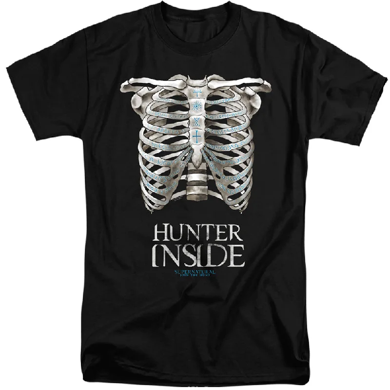 Seasonal Sale Supernatural Tall T-Shirt Hunter Inside Black Tee