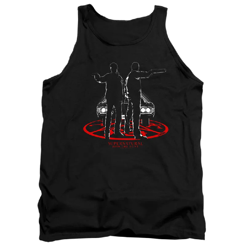 Today's Special Supernatural Tanktop Dean and Sam Silhouette Black Tank