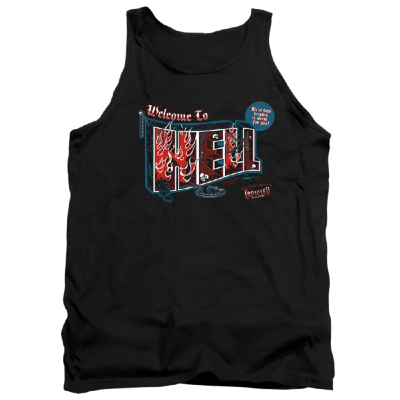 Don't Wait Supernatural Tanktop Welcome to Hell Black Tank