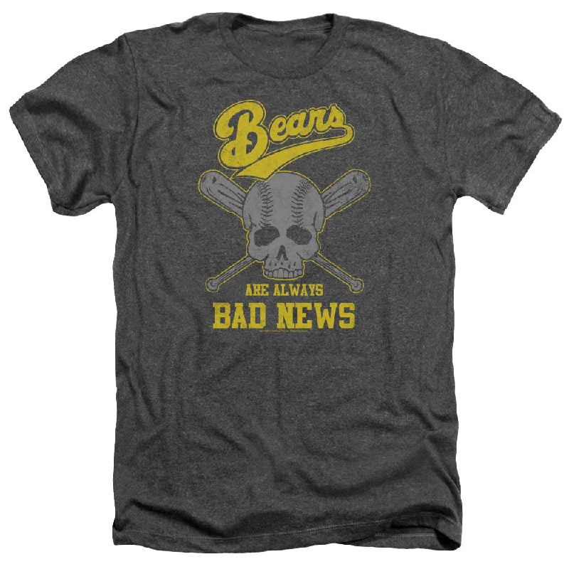 Today Only The Bad News Bears Heather T-Shirt Always Bad Skull Charcoal Tee
