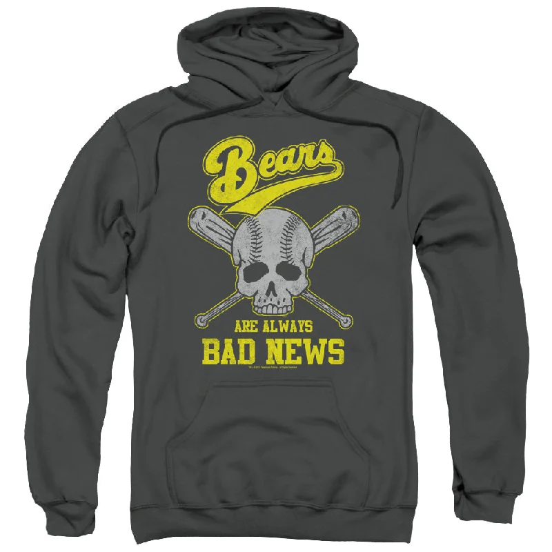 Special Offer The Bad News Bears Hoodie Always Bad Skull Charcoal Hoody