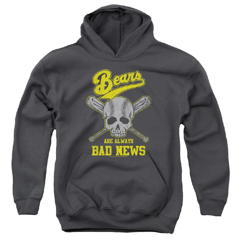 Value Deals The Bad News Bears Kids Hoodie Always Bad Skull Charcoal Hoody