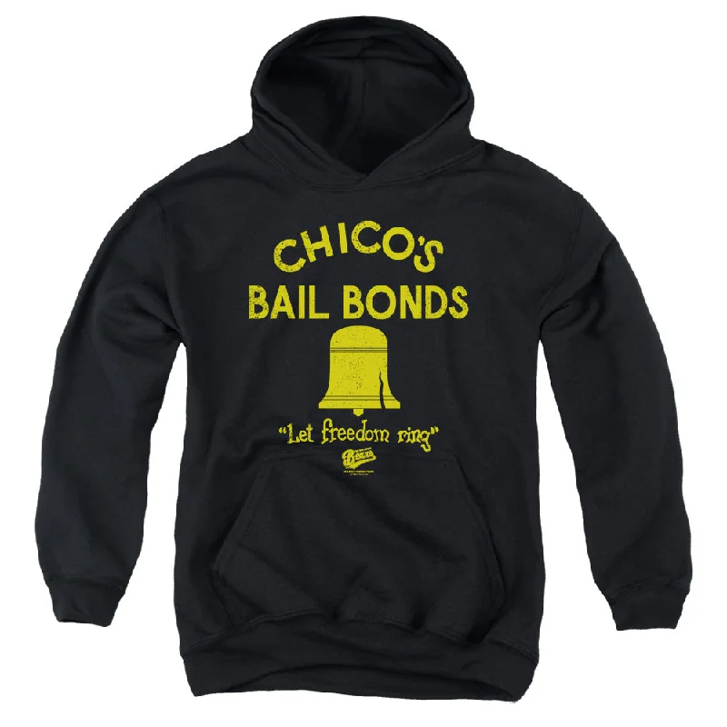 Act Now The Bad News Bears Kids Hoodie Chico's Bail Bonds Black Hoody