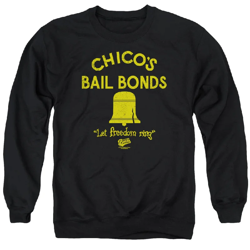Online Exclusive The Bad News Bears Sweatshirt Chico's Bail Bonds Black Pullover