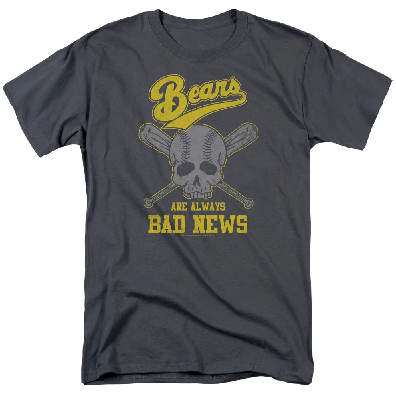 New Arrival The Bad News Bears T-Shirt Always Bad Skull Charcoal Tee