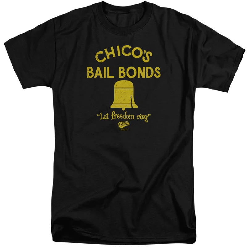 Special Promotion The Bad News Bears Tall T-Shirt Chico's Bail Bonds Black Tee
