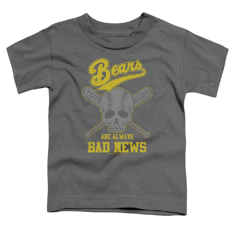 Year-End Clearance The Bad News Bears Toddler T-Shirt Always Bad Skull Charcoal Tee