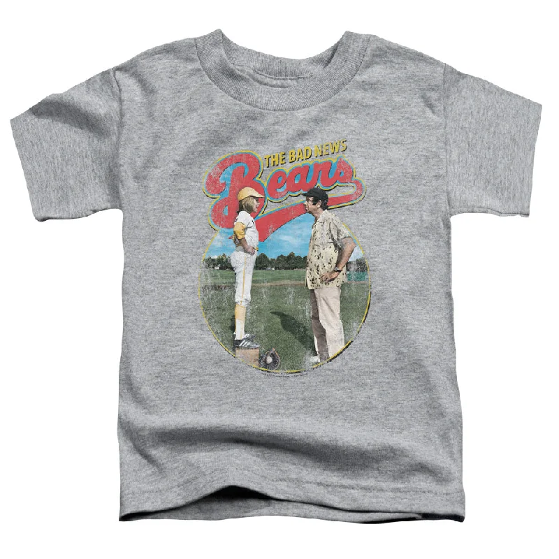 Price Slash The Bad News Bears Toddler T-Shirt Movie Cover Photo Heather Tee