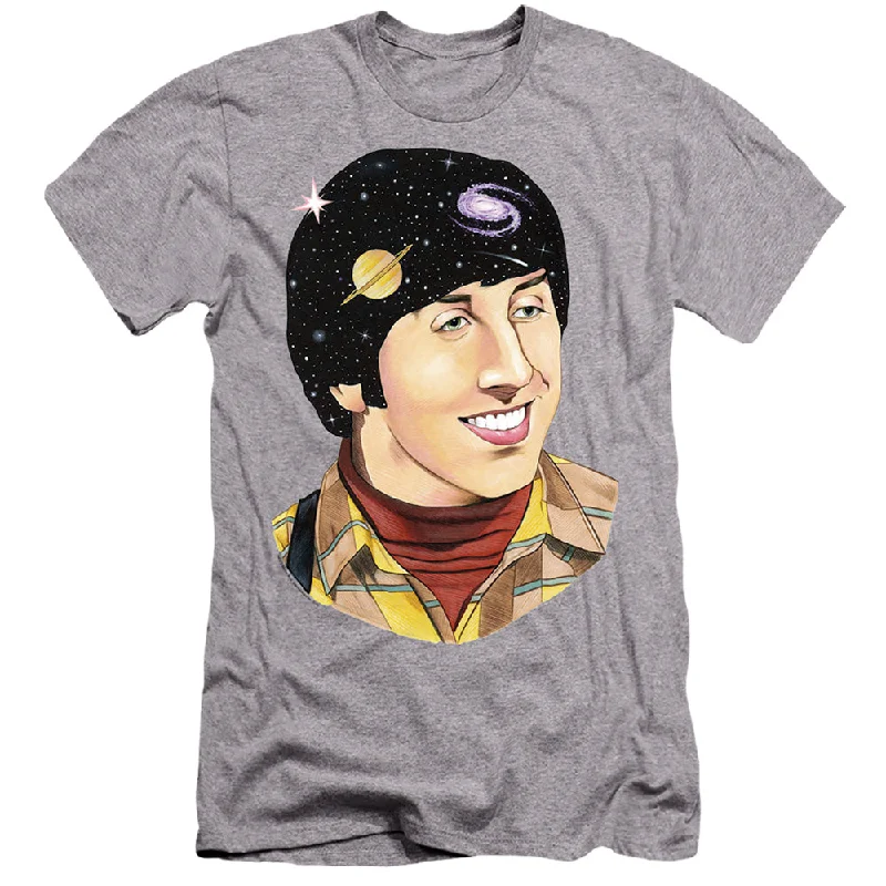 Year-End Sale The Big Bang Theory Canvas T-Shirt Howard in Space Athletic Heather