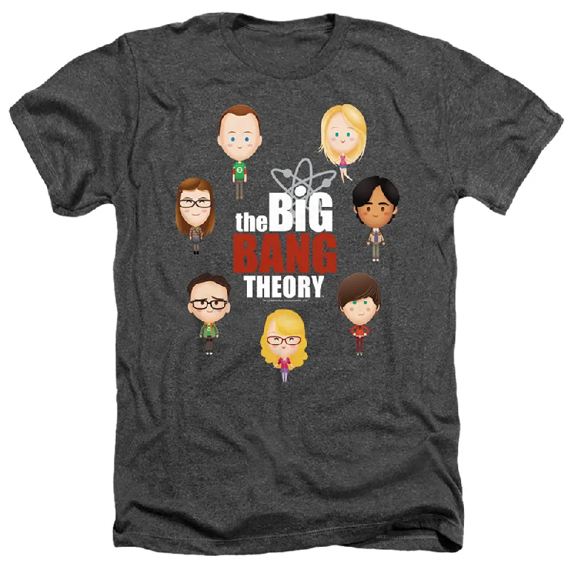 Limited Stock The Big Bang Theory Heather T-Shirt Cartoon Characters Charcoal