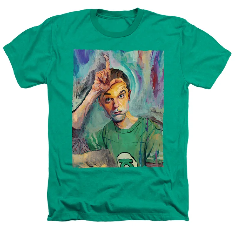 Limited Quantity The Big Bang Theory Heather T-Shirt Sheldon Painting Kelly Tee