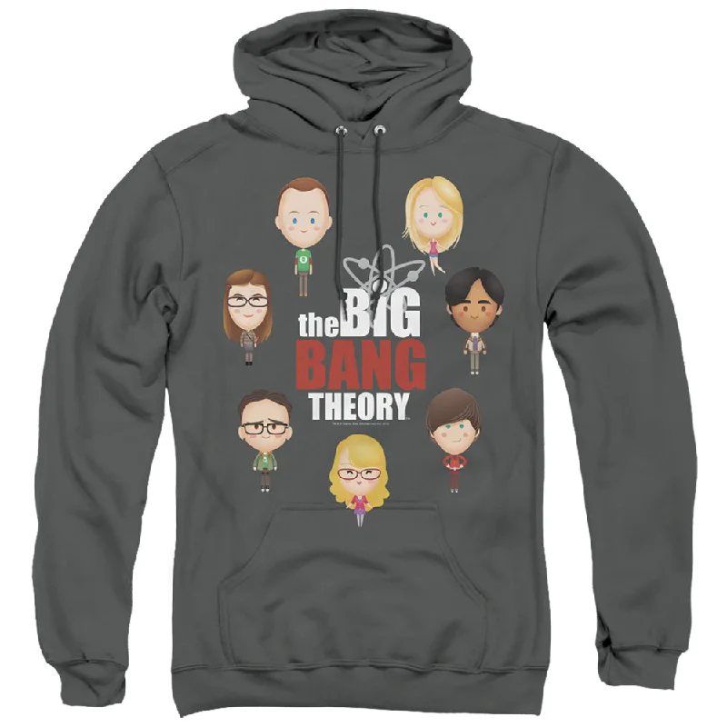 Unmissable Offer The Big Bang Theory Hoodie Cartoon Characters Charcoal Hoody