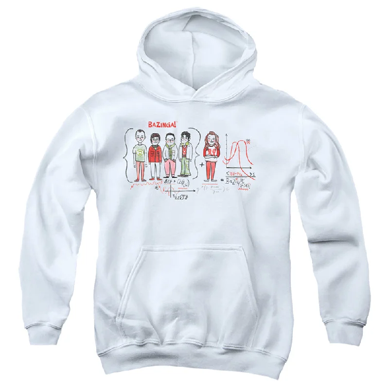 Special Offer The Big Bang Theory Kids Hoodie Bazinga Equation White Hoody