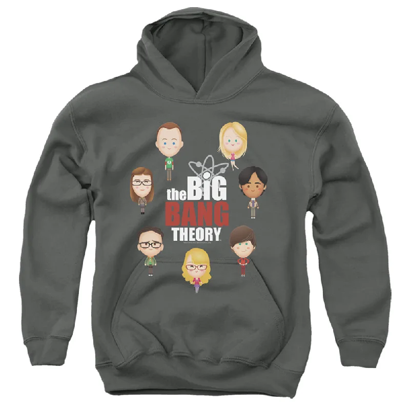 Seasonal Sale The Big Bang Theory Kids Hoodie Cartoon Characters Charcoal Hoody