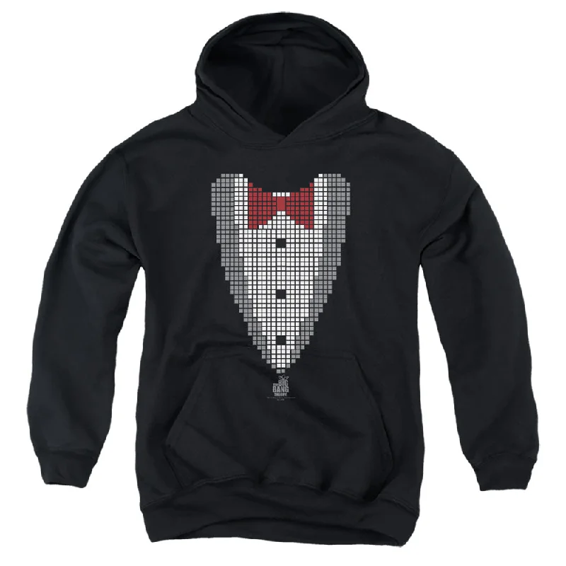 New Deals The Big Bang Theory Kids Hoodie Tuxedo with Red Bow Tie Black Hoody
