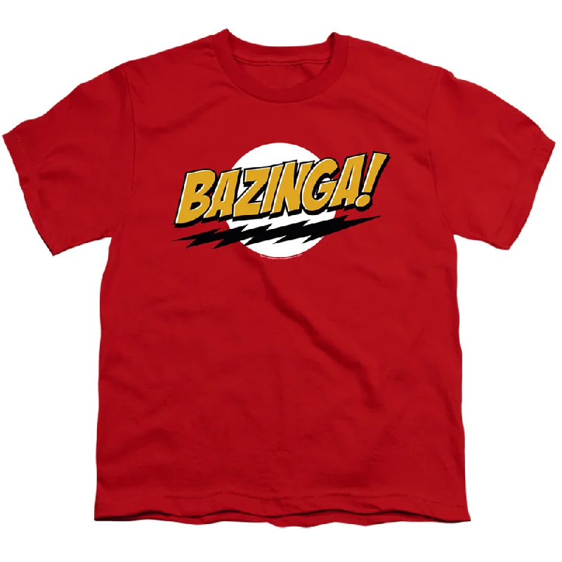 Special Price The Big Bang Theory Kids T-Shirt Bazinga Red Tee