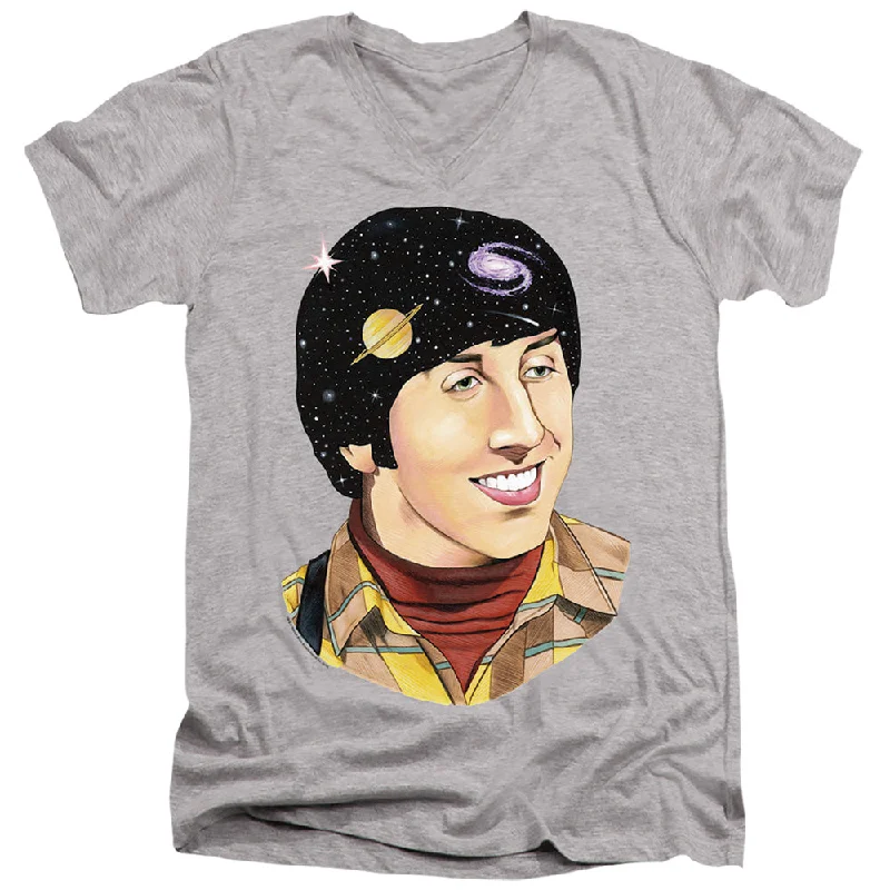 Today Only The Big Bang Theory Slim Fit V-Neck Howard in Space Heather