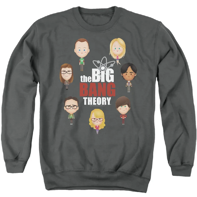 Take Advantage The Big Bang Theory Sweatshirt Cartoon Characters Charcoal Pullover