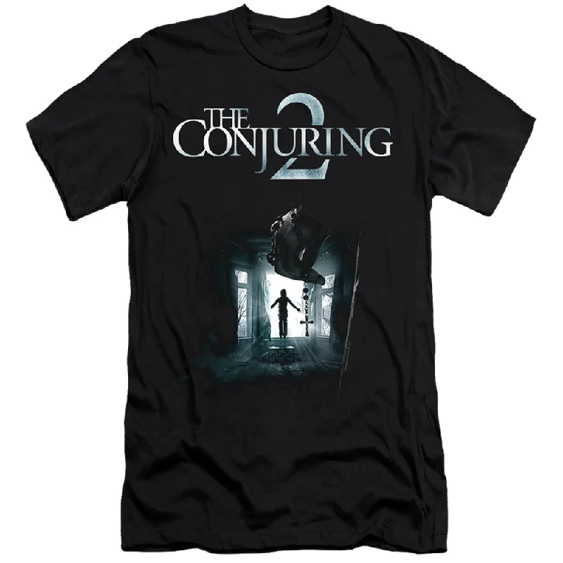 Weekend Flash Sale The Conjuring 2 Premium Canvas T-Shirt Movie Poster Black Tee