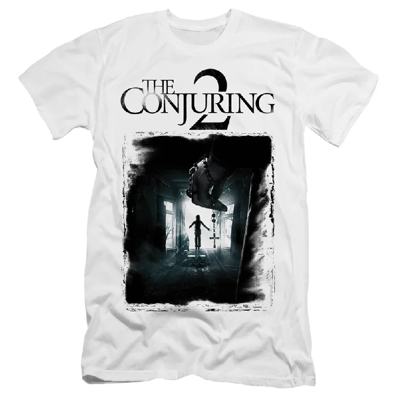 Loyalty Reward The Conjuring 2 Slim Fit T-Shirt Vintage Poster White Tee