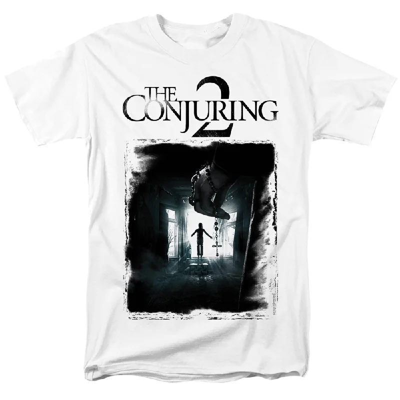 Referral Discount The Conjuring 2 T-Shirt Vintage Poster White Tee