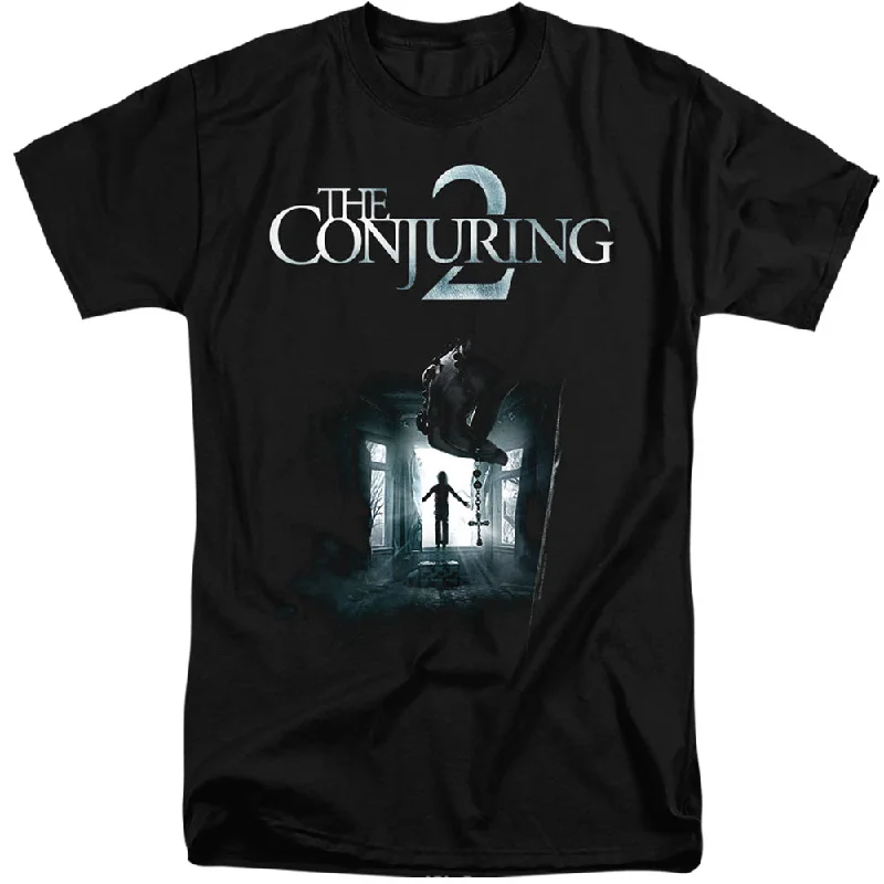 Exclusive Access The Conjuring 2 Tall T-Shirt Movie Poster Black Tee