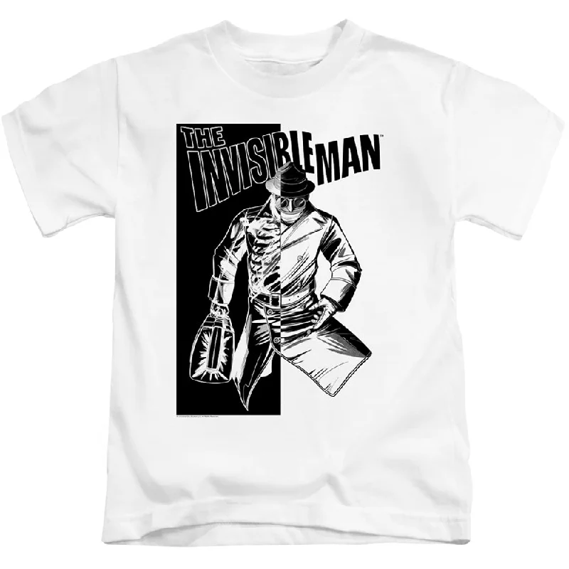 New Markdowns The Invisible Man Boys T-Shirt Briefcase White Tee