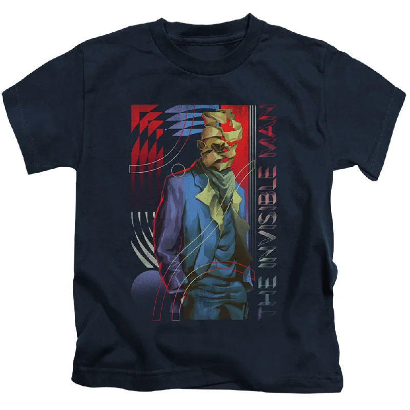 Seasonal Sale The Invisible Man Boys T-Shirt Colorful Photo Navy Tee
