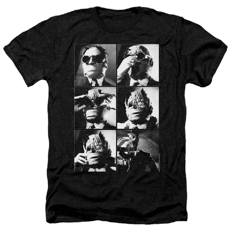 Unmissable Offer The Invisible Man Heather T-Shirt Bandage Mask Black Tee