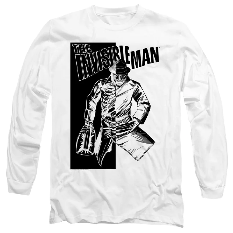 Price Rollback The Invisible Man Long Sleeve T-Shirt Briefcase White Tee