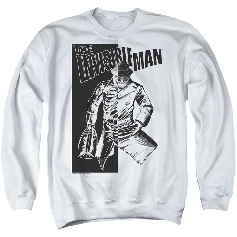 Overstock The Invisible Man Sweatshirt Briefcase White Pullover