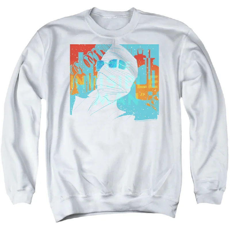 Reduced Prices The Invisible Man Sweatshirt Wrapped Up White Pullover
