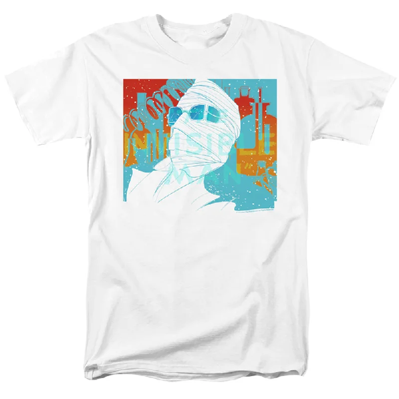 Stock Clearance The Invisible Man T-Shirt Wrapped Up White Tee