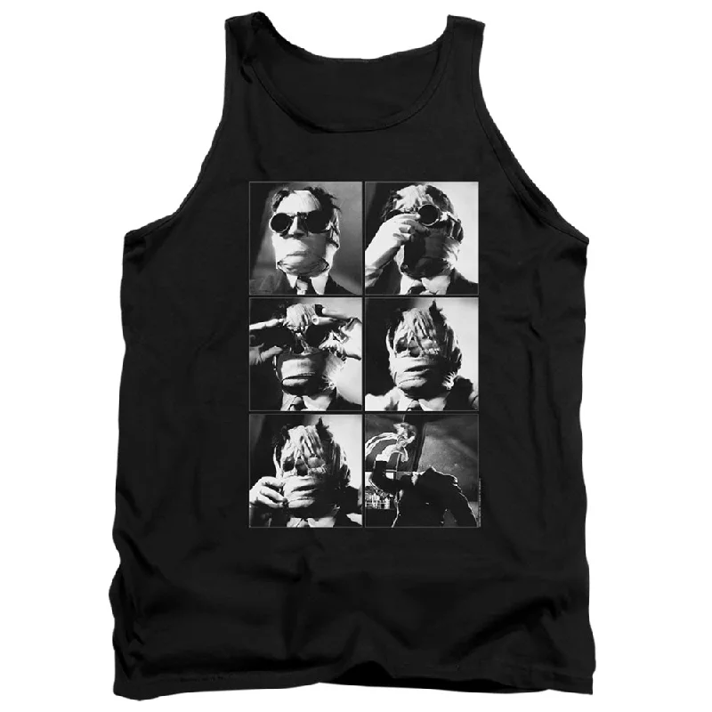 Hot Deal The Invisible Man Tanktop Bandage Mask Black Tank