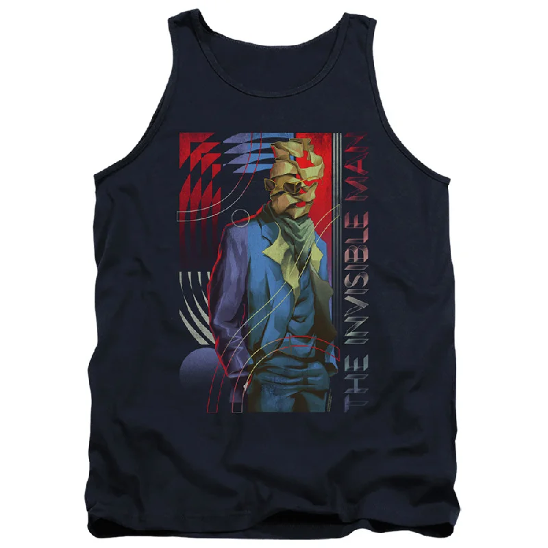 Price Drop The Invisible Man Tanktop Colorful Photo Navy Tank