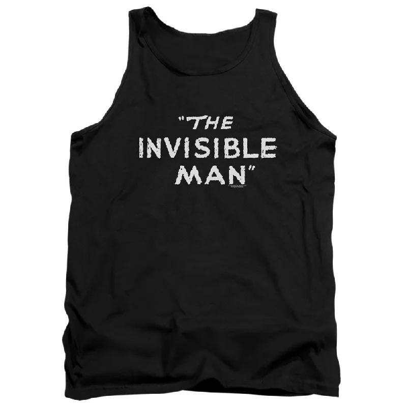 Special Savings The Invisible Man Tanktop Vintage Title Text Black Tank