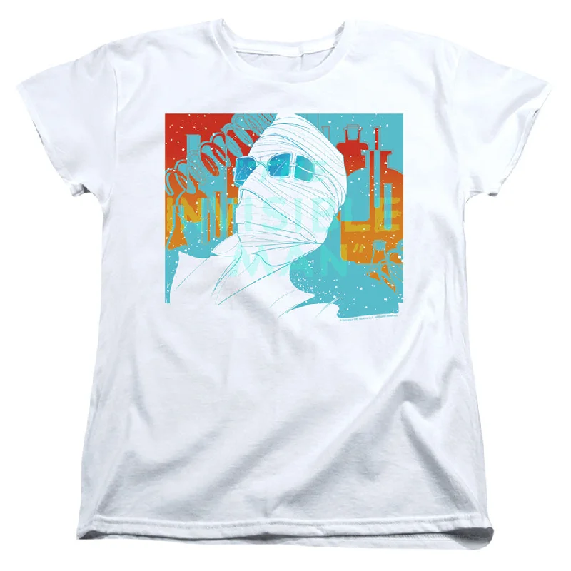The Best Prices The Invisible Man Womens T-Shirt Wrapped Up White Tee