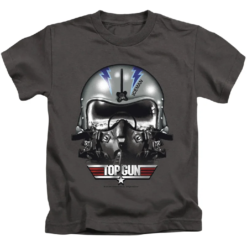 Price Rollback Top Gun Boys T-Shirt Iceman Helmet Charcoal Tee