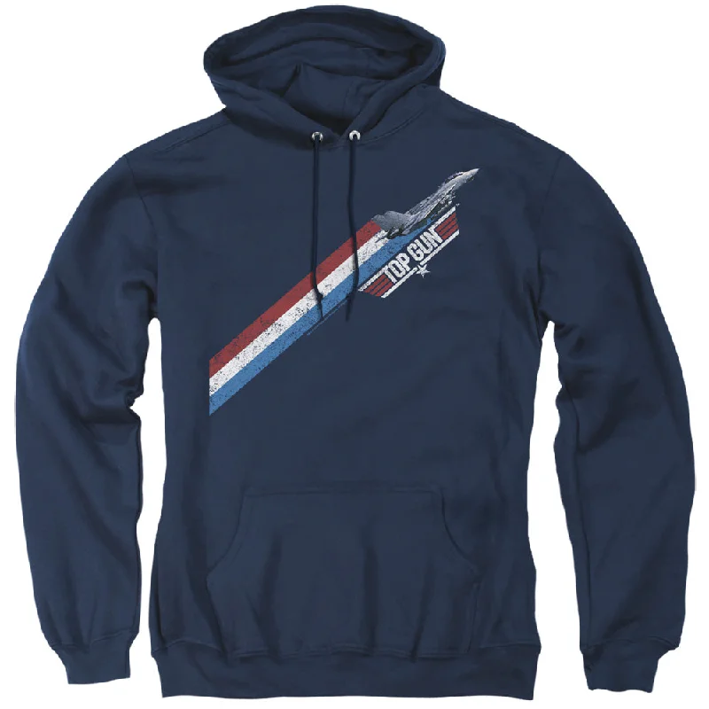 Price Slash Top Gun Hoodie Red White Blue Stripes Navy Hoody